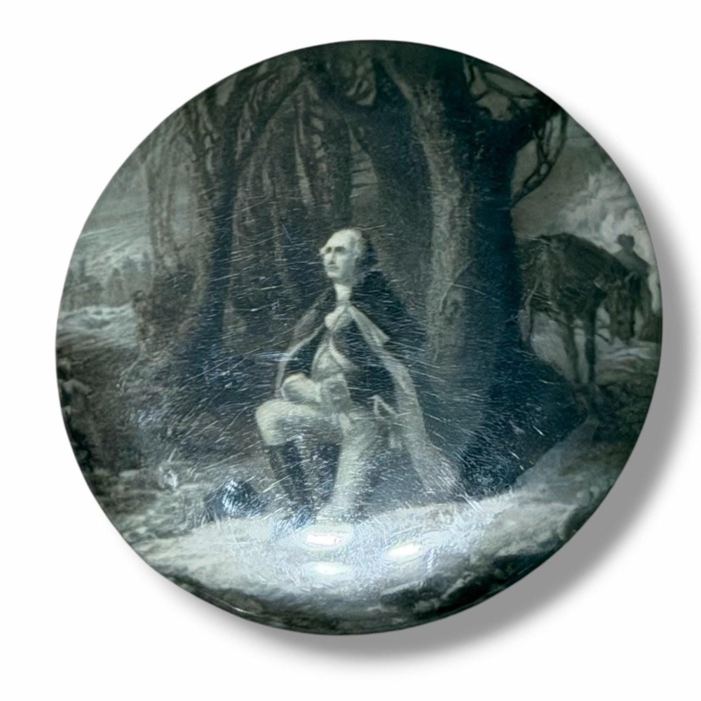 George Washington The Prayer at Valley Forge Pinback Button B53